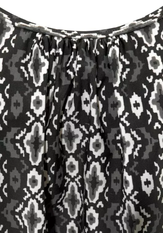 Sale LASCANA Oversize-Tankini Schwarz-Bedruckt