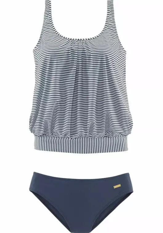 Hot LASCANA Oversize-Tankini Marine-Gestreift