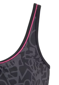 Outlet Venice Beach Oversize-Tankini Schwarz-Grau