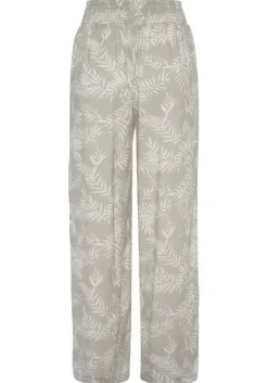 Online LASCANA Palazzohose Schilfgrun-Creme Bedruckt