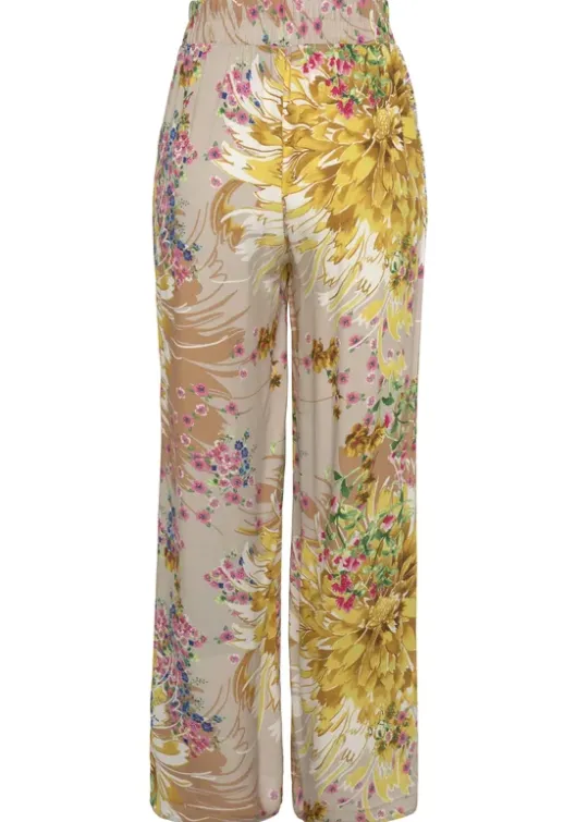 New LASCANA Palazzohose Sand-Gelb Bedruckt