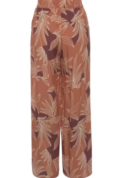 LASCANA Palazzohose Orange-Aubergine Bedruckt