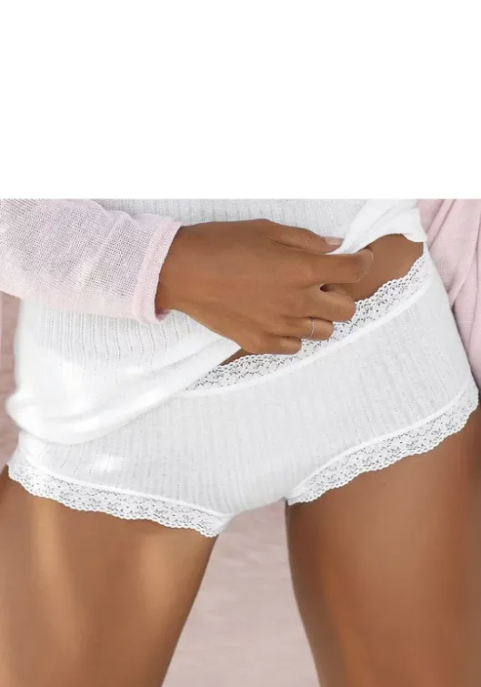 Outlet LASCANA Panty Beige-Meliert, Creme