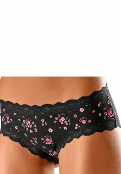 Best Buffalo Panty Koralle-Geblumt, Petrol-Geblumt, Schwarz-Uni