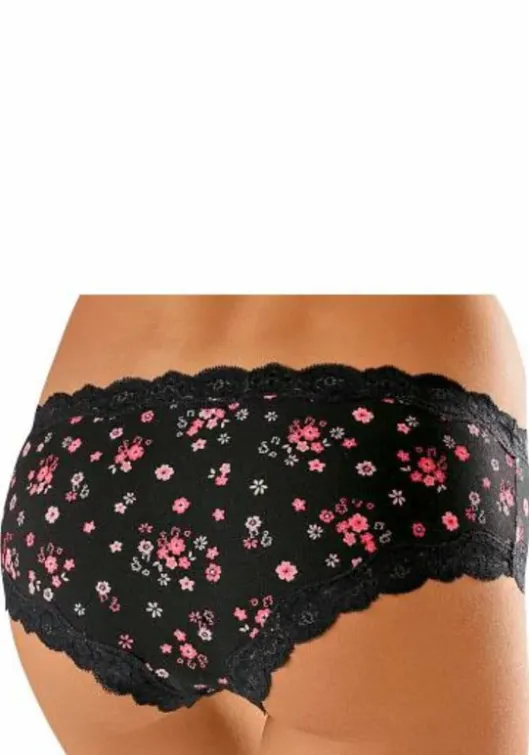Best Buffalo Panty Koralle-Geblumt, Petrol-Geblumt, Schwarz-Uni
