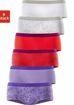 Sale petite fleur Panty Lila, Rot, Weis