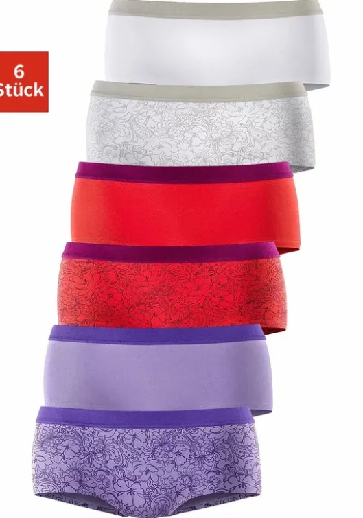 Sale petite fleur Panty Lila, Rot, Weis
