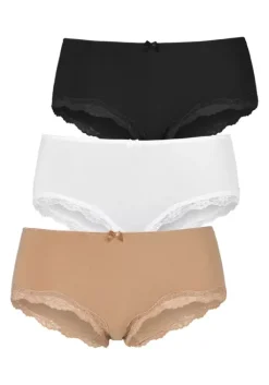 Best LASCANA Panty Beige, Weis, Schwarz