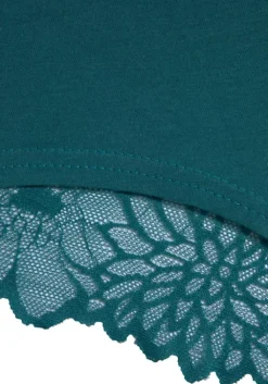 Outlet LASCANA Panty Petrol, Schwarz, Lila