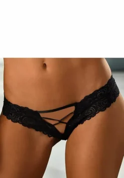 petite fleur gold Panty-Ouvert Schwarz