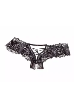 petite fleur gold Panty-Ouvert Schwarz