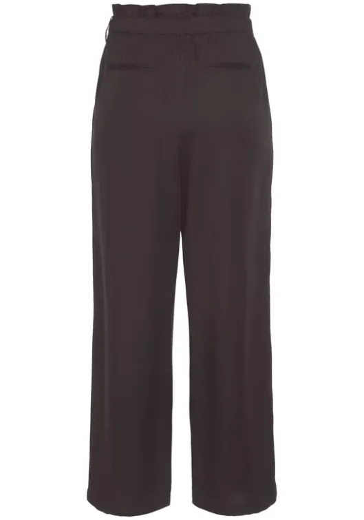 Hot LASCANA Paperbag-Hose Aubergine-Washed
