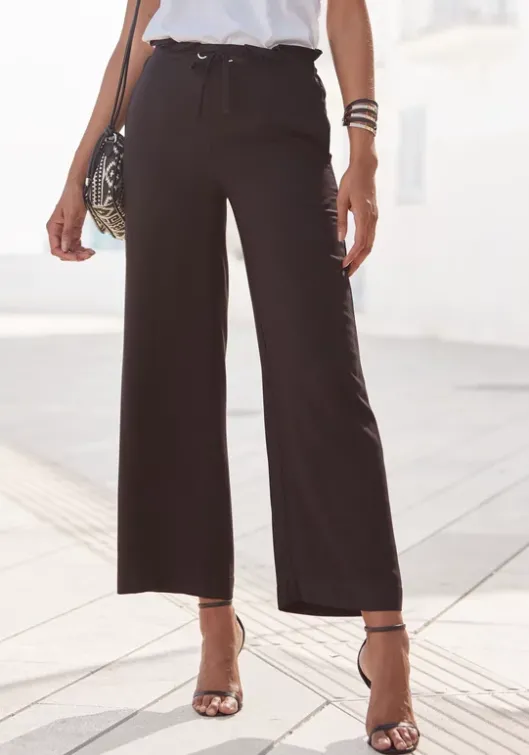 Online LASCANA Paperbag-Hose Schwarz