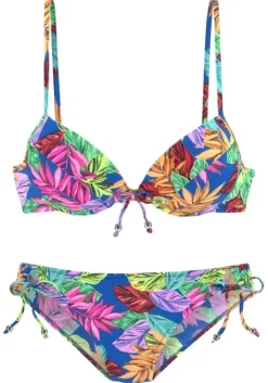 Online Vivance Push-Up-Bikini"Fantasia" Blau Bedruckt