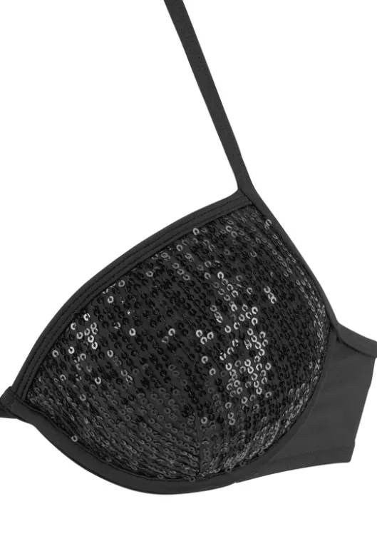 Clearance Bruno Banani Push-Up-Bikini"Lilith" Schwarz