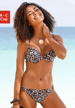 Online LASCANA Push-Up-Bikini"Raubi" Braun-Bedruckt