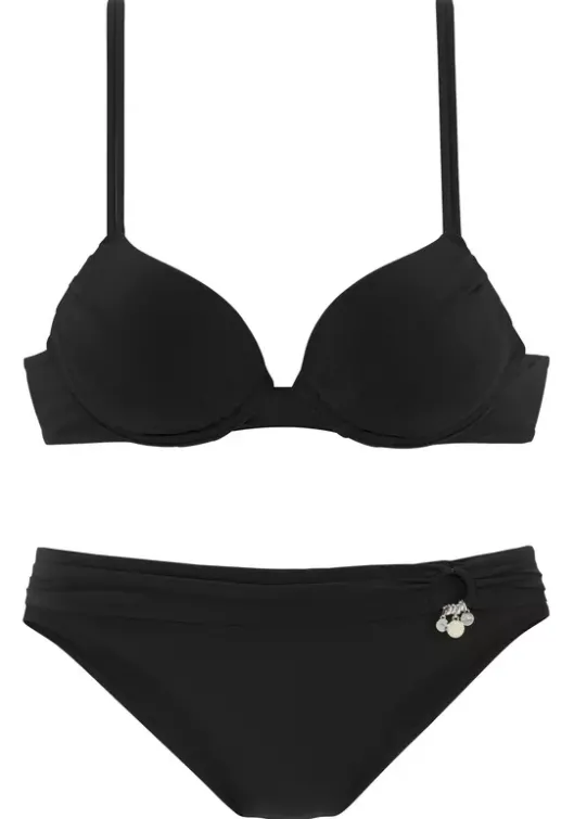 Clearance s.Oliver Push-Up-Bikini"Tonia" Schwarz
