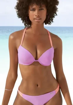 Discount Venice Beach Push-Up-Bikini-Top"Anna" Lila