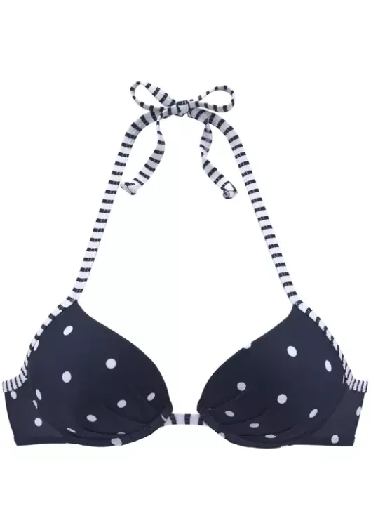 Outlet s.Oliver Push-Up-Bikini-Top"Audrey" Marine-Weis