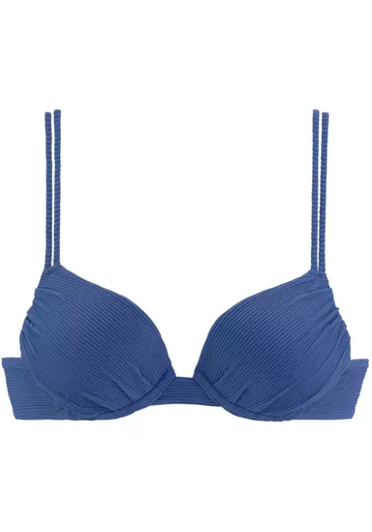Best Sunseeker Push-Up-Bikini-Top"Fancy" Blau