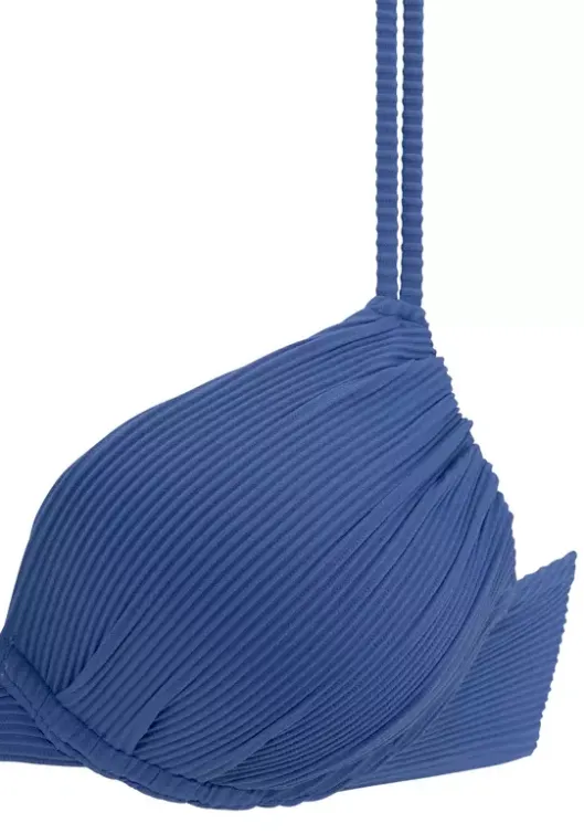 Best Sunseeker Push-Up-Bikini-Top"Fancy" Blau
