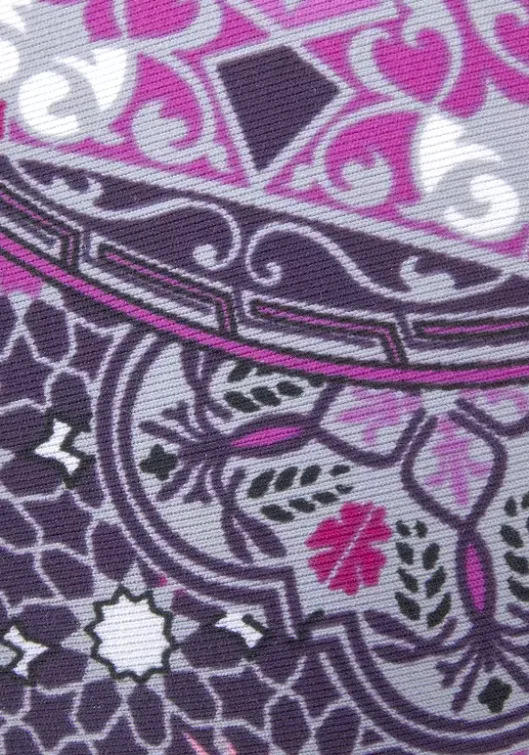 Buffalo Push-Up-Bikini-Top"Shari" Aubergine-Bedruckt