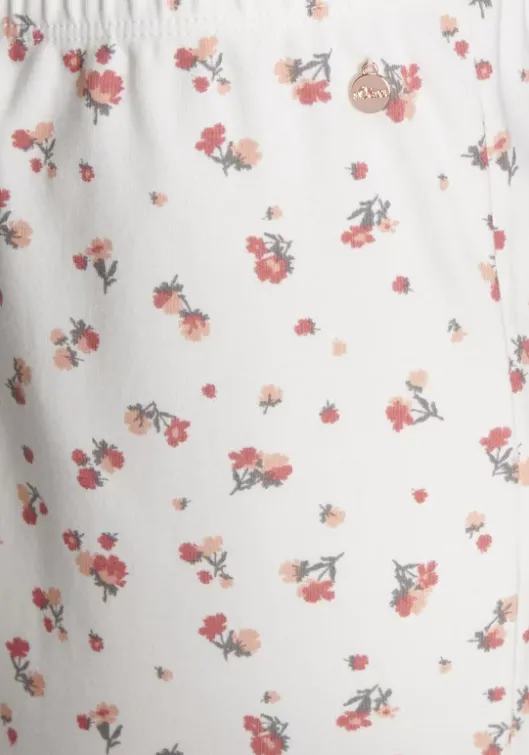 New s.Oliver Pyjamahose Ecru-Geblumt