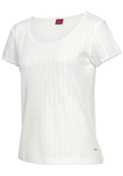 Outlet s.Oliver Pyjamaoberteil Ecru