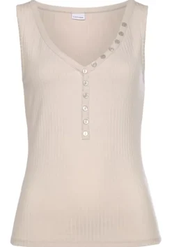 Online LASCANA Ripptanktop Beige