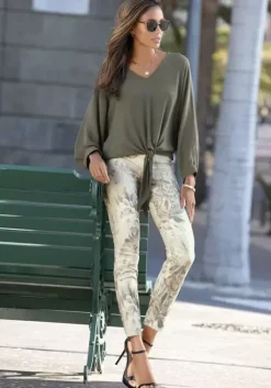 Outlet Vivance Schlupfbluse Khaki