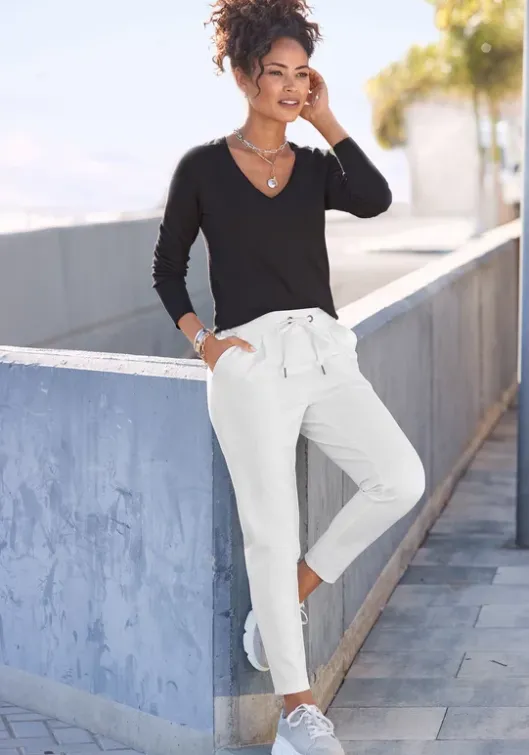 New LASCANA Schlupfhose Creme