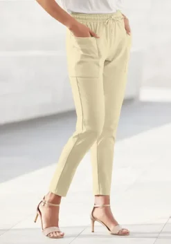 LASCANA Schlupfhose Hellgelb