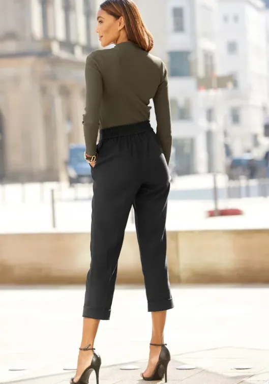 LASCANA Schlupfhose Schwarz