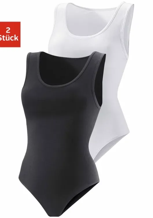 Clearance Vivance Shirtbody Schwarz, Weis
