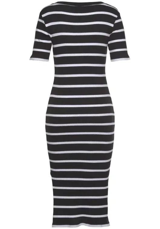 Online LASCANA Shirtkleid Schwarz-Weis-Gestreift