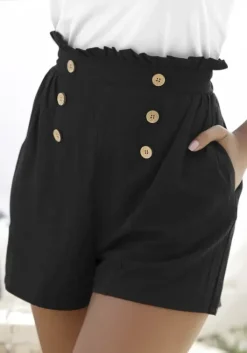Online LASCANA Shorts Schwarz