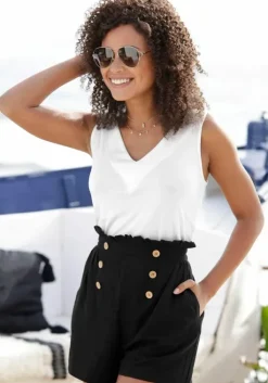 Online LASCANA Shorts Schwarz