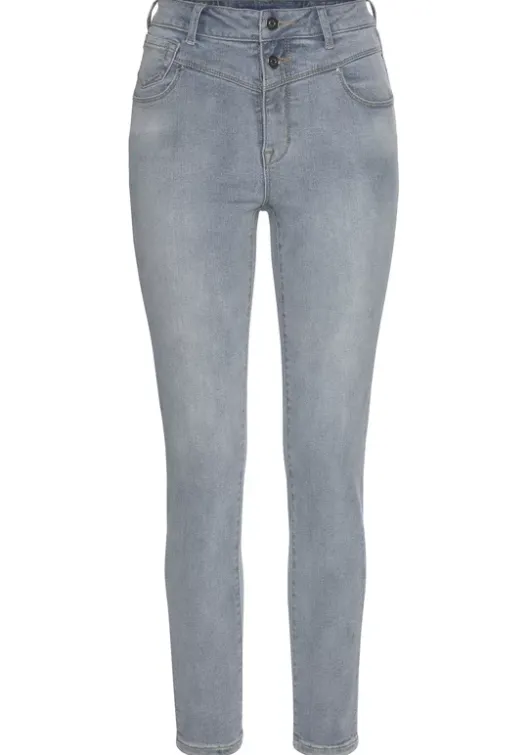 Outlet LASCANA Skinny-Fit-Jeans Blue-Washed