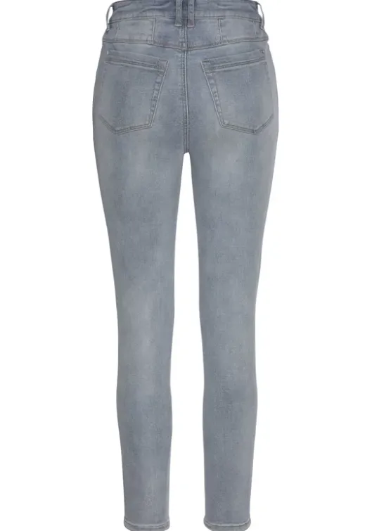 Outlet LASCANA Skinny-Fit-Jeans Blue-Washed
