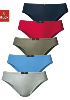 Discount H.I.S Slip Marine, Rot, Khaki, Blau, Grau-Meliert