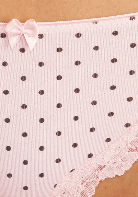 Online LASCANA Slip Rose-Gepunktet, Gestreift, Uni