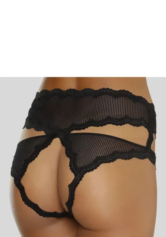 Online petite fleur gold Slip-Ouvert Schwarz