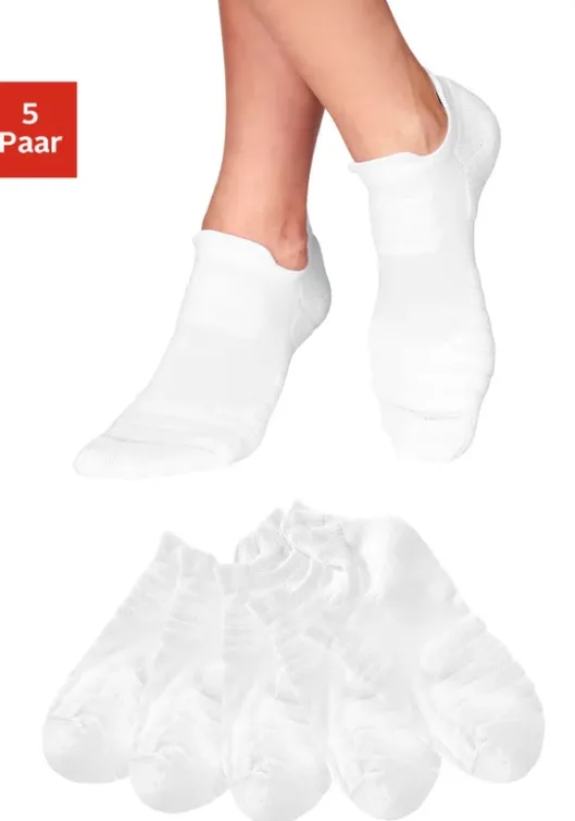 Discount LASCANA ACTIVE Sneakersocken 5X Weis