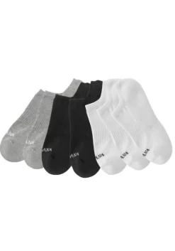 Hot LASCANA ACTIVE Sneakersocken 3X Weis, 2X Schwarz, 2X Grau-Meliert