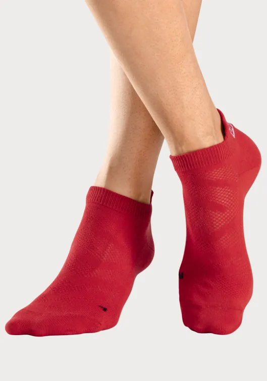 Best Bench. Sneakersocken 2X Rot, 2X Weis, 2X Schwarz