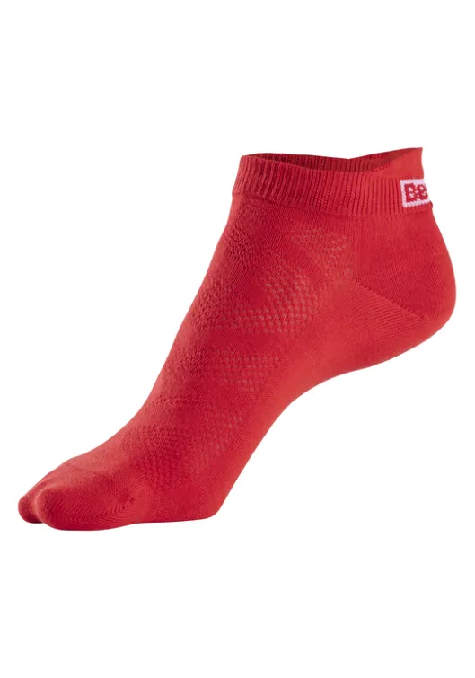Best Bench. Sneakersocken 2X Rot, 2X Weis, 2X Schwarz