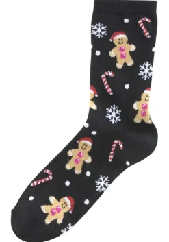 Hot H.I.S Socken 2X Schwarz-Gemustert, 1X Grau-Gemustert