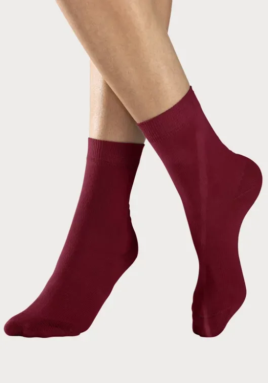 Best H.I.S Socken 1X Flieder, 1X Pink, 1X Blau, 1X Bordeaux