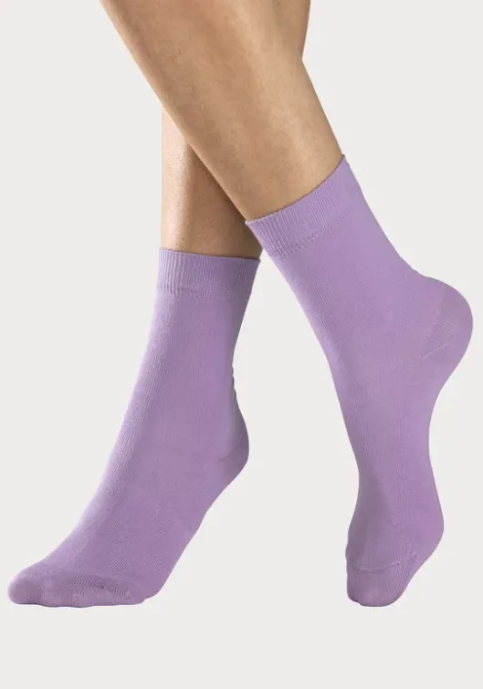 Best H.I.S Socken 1X Flieder, 1X Pink, 1X Blau, 1X Bordeaux