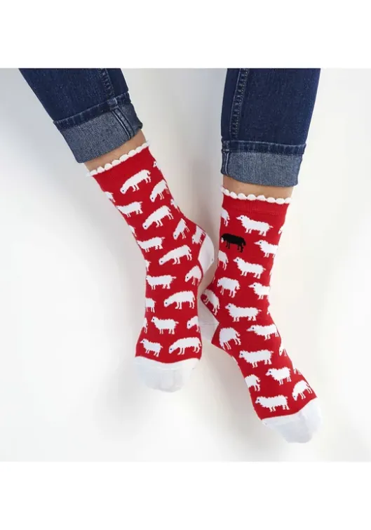 Discount H.I.S Socken 1X Jeans-Meliert, 1X Grau-Meliert, 1X Rot